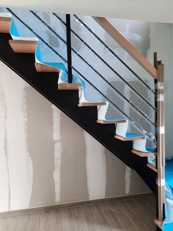 JPB MAISON BATTAIS Agrandissement De Maison 35 Escalier 1