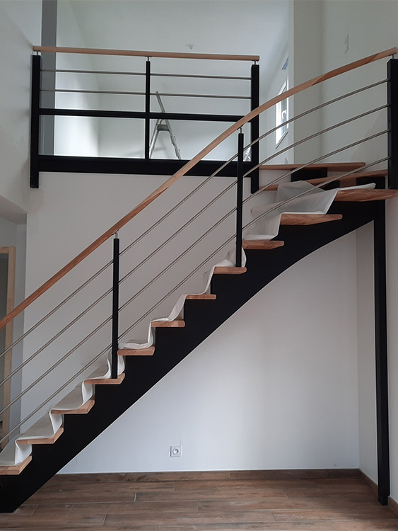 JPB MAISON BATTAIS Agrandissement De Maison 35 Escalier 5
