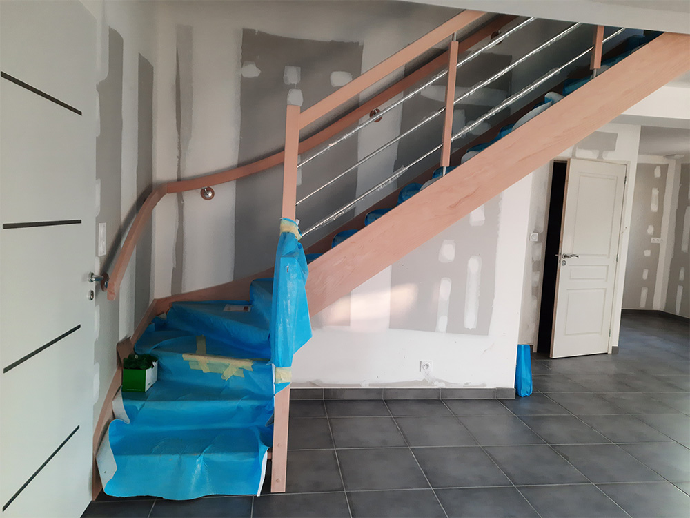 JPB MAISON BATTAIS Agrandissement De Maison 35 Escalier 6