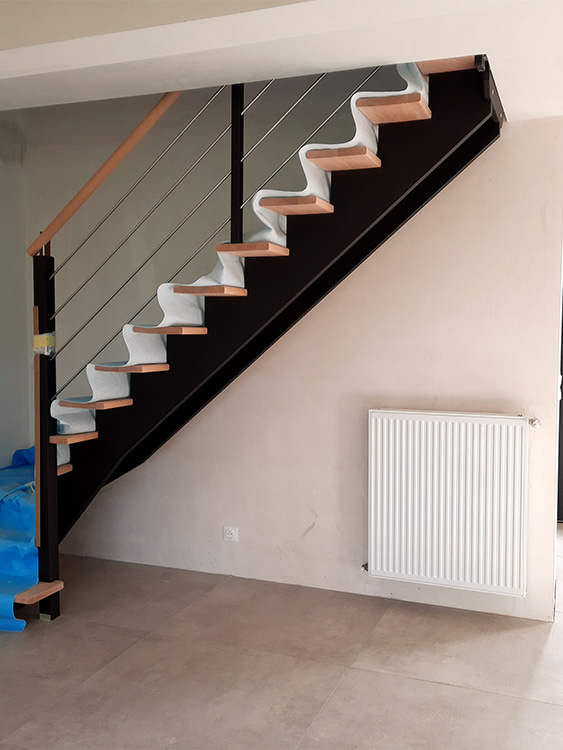JPB MAISON BATTAIS Agrandissement De Maison 35 Escalier 7