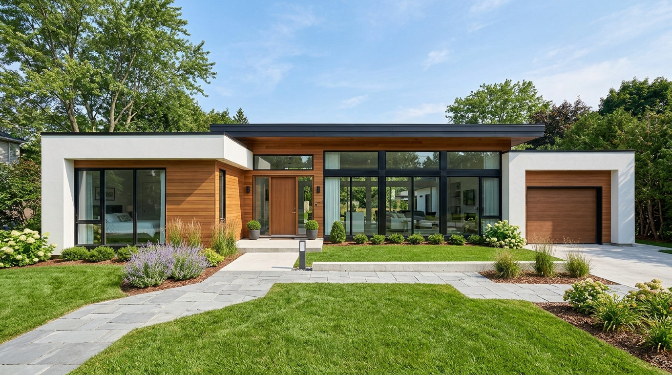 Jpb Maison Battais Agrandissement De Maison 35 Modern Single Story House Exterior 20260910113731